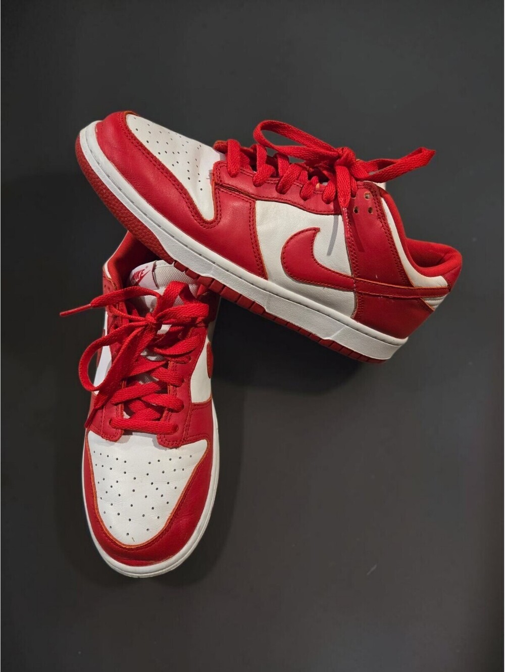 Nike Dunk Low St. John's University Red White Sneakers Men's 9 CU1727-100
